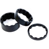 M PartM Part Splined Alloy Headset Spacers 1'' 5/10/15mm in BlackHeadsets